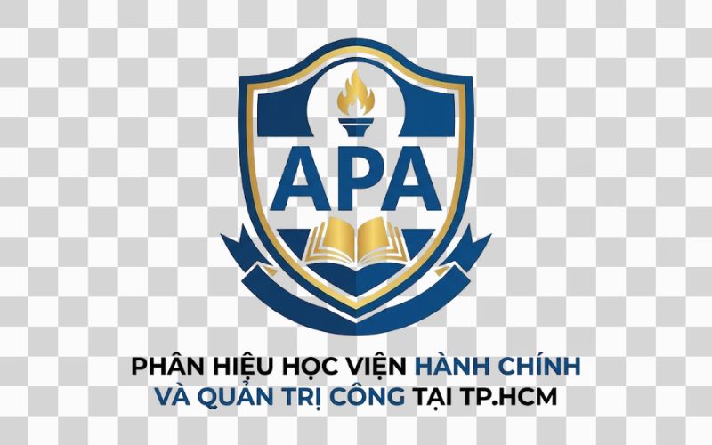 Logo APA kết hợp hình ảnh chiếc khiên thể hiện sự vững chắc