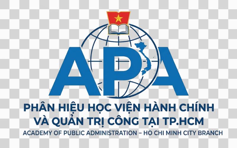 Logo APA kết hợp hình ảnh địa cầu