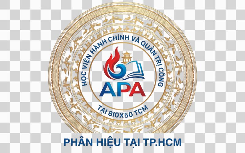 Logo APA kết hợp họa tiết truyền thống