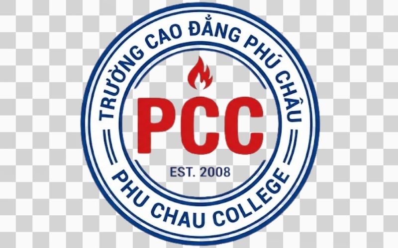 Logo Cao đẳng Phú Châu PNG tách nền trong suốt