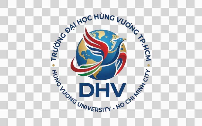 Logo DHV kết hợp hình ảnh Trái Đất