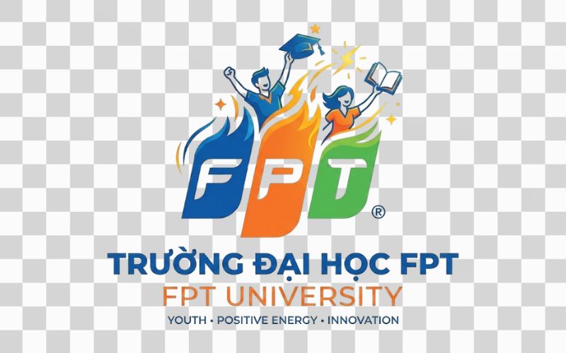 Logo FPT kết hợp hình ảnh tuổi trẻ và năng lượng tích cực