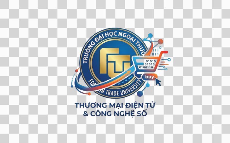 Logo FTU kết hợp công nghệ số và thương mại điện tử