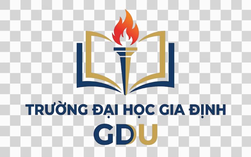 Logo GDU kết hợp biểu tượng giáo dục và tri thức
