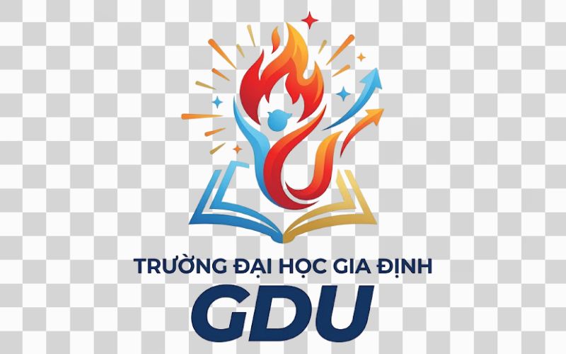 Logo GDU kết hợp hình ảnh tuổi trẻ và năng lượng tích cực