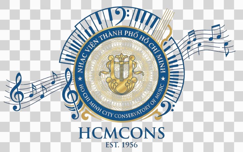 Logo HCMCONS kết hợp biểu tượng âm nhạc