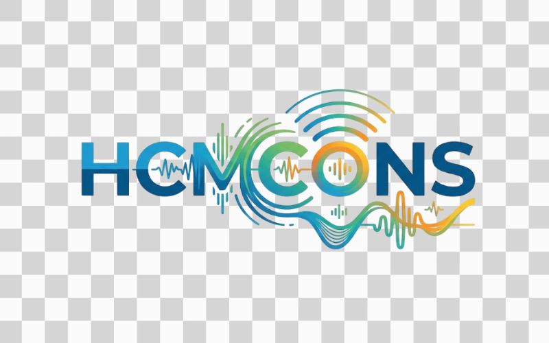Logo HCMCONS kết hợp hình ảnh âm thanh