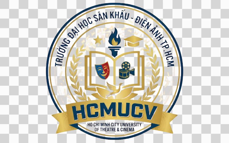 Logo HCMUCV kết hợp biểu tượng văn hóa Việt Nam