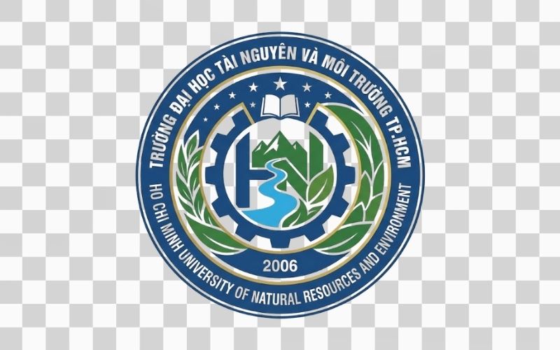 Logo HCMUNRE png tách nền chất lượng cao