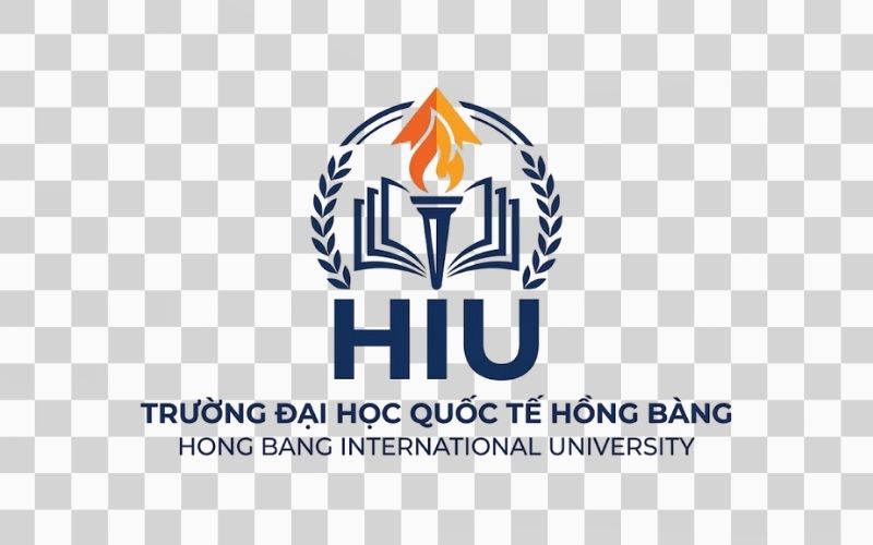 Logo HIU kết hợp biểu tượng giáo dục và tri thức