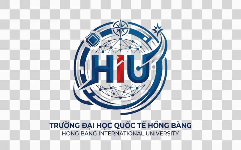 Logo HIU kết hợp hình ảnh công nghệ và đổi mới
