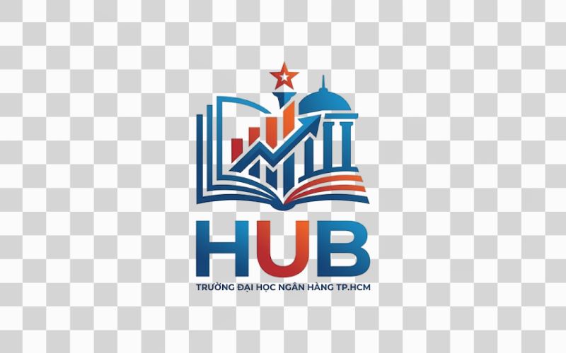 Logo HUB kết hợp sách và tri thức kinh tế