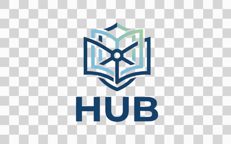 Logo HUB phong cách học thuật hiện đại