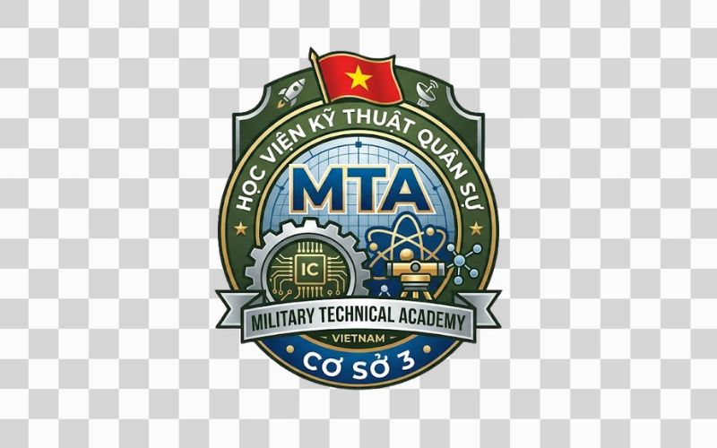 Logo MTA kết hợp hình ảnh kỹ thuật