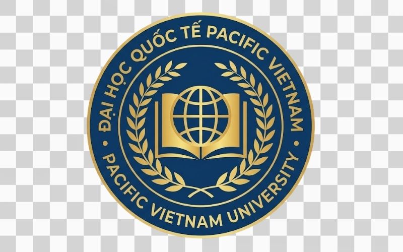 Logo Pacific Vietnam University PNG tách nền trong suốt, thuận tiện cho thiết kế
