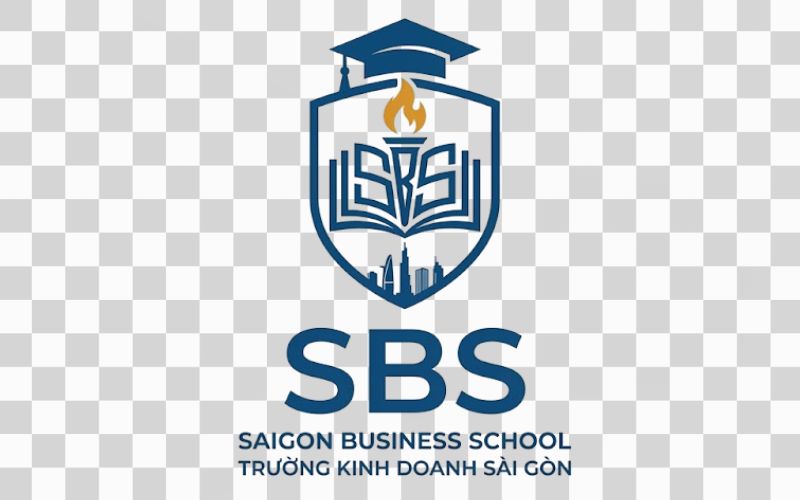 Logo SBS kết hợp biểu tượng giáo dục và tri thức