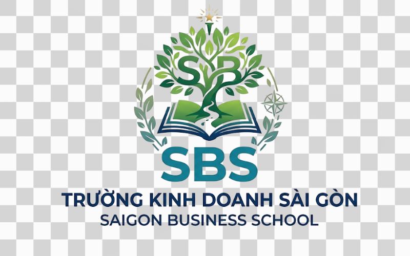 Logo SBS kết hợp thiên nhiên và hành trình phát triển tri thức