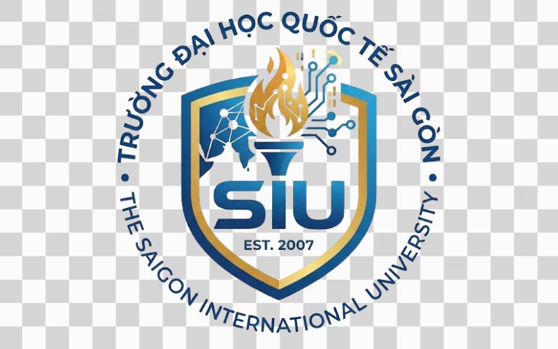 Logo SIU kết hợp biểu tượng công nghệ và giáo dục hiện đại