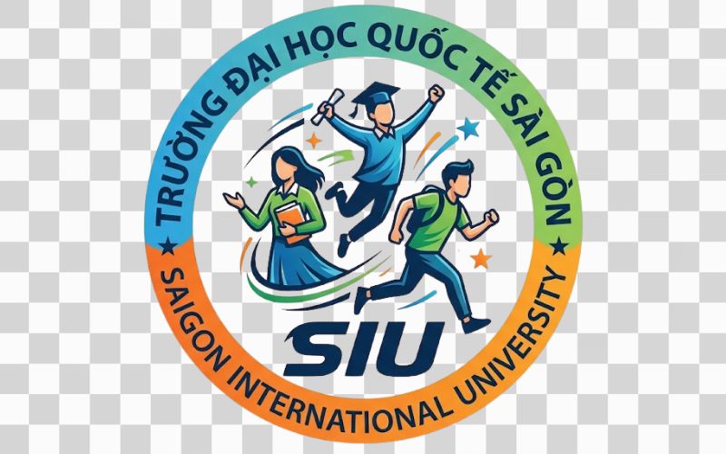 Logo SIU kết hợp biểu tượng sinh viên và tuổi trẻ năng động