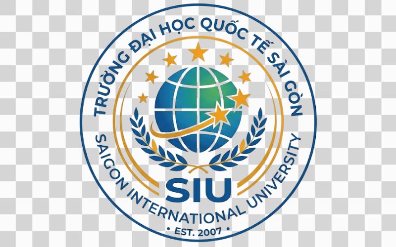 Logo SIU kết hợp hình ảnh địa cầu và tinh thần hội nhập quốc tế