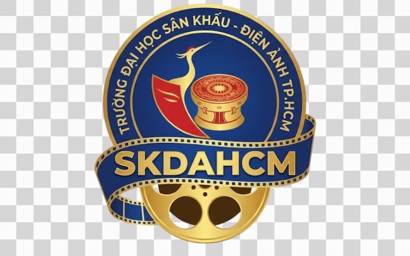 Logo SKDAHCM kết hợp biểu tượng cuộn phim điện ảnh