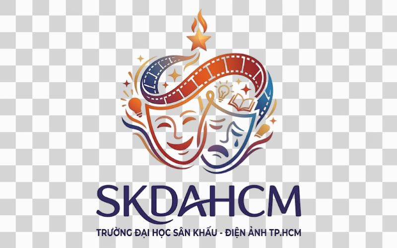 Logo SKDAHCM kết hợp biểu tượng nghệ thuật và sáng tạo