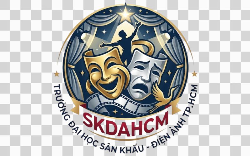 Logo SKDAHCM kết hợp hình ảnh kịch nghệ và diễn xuất