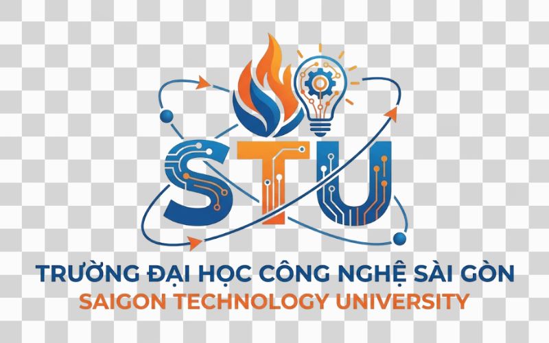 Logo STU kết hợp hình ảnh công nghệ và đổi mới sáng tạo
