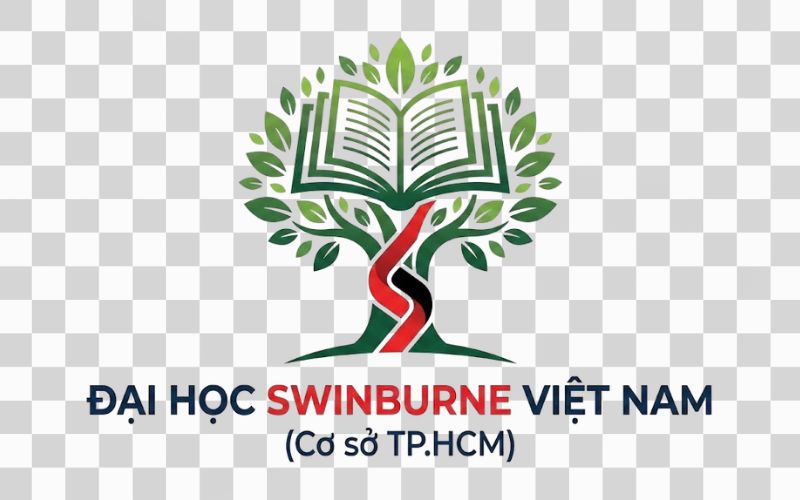 Logo Swinburne Vietnam kết hợp hình ảnh cây xanh và môi trường giáo dục