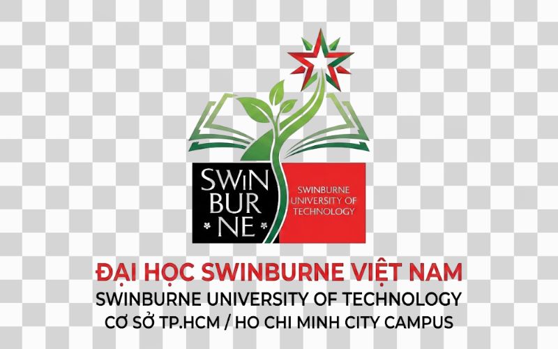 Logo Swinburne Vietnam kết hợp hình ảnh mầm cây và hành trình phát triển tri thức