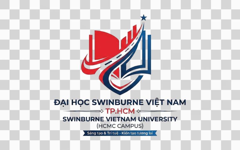 Logo Swinburne Vietnam kết hợp hình ảnh sách mở và hành trình học tập