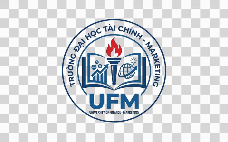 Logo UFM kết hợp sách và tri thức kinh tế