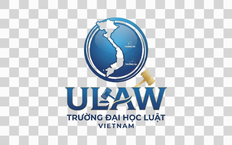 Logo ULAW kết hợp yếu tố bản đồ Việt Nam