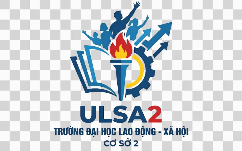 Logo ULSA2 kết hợp biểu tượng đào tạo và phát triển nguồn nhân lực