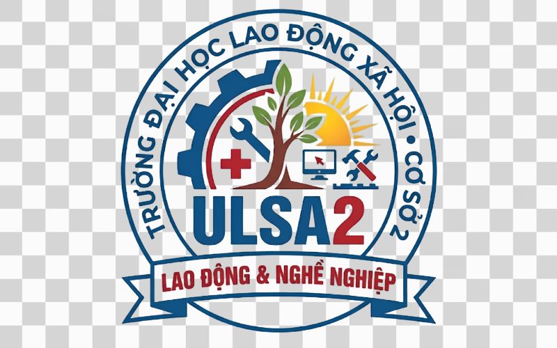 Logo ULSA2 kết hợp biểu tượng lao động và nghề nghiệp