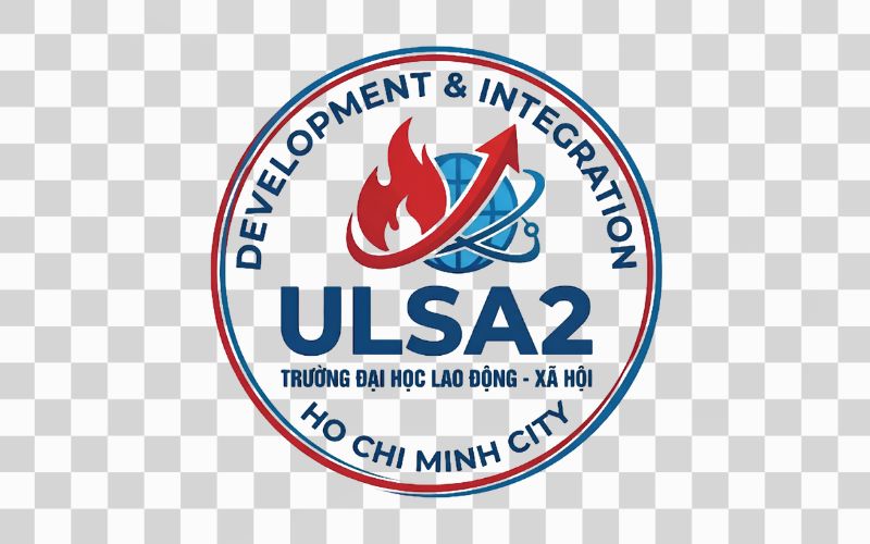 Logo ULSA2 kết hợp biểu tượng phát triển và hội nhập