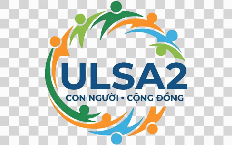 Logo ULSA2 kết hợp hình ảnh con người và cộng đồng