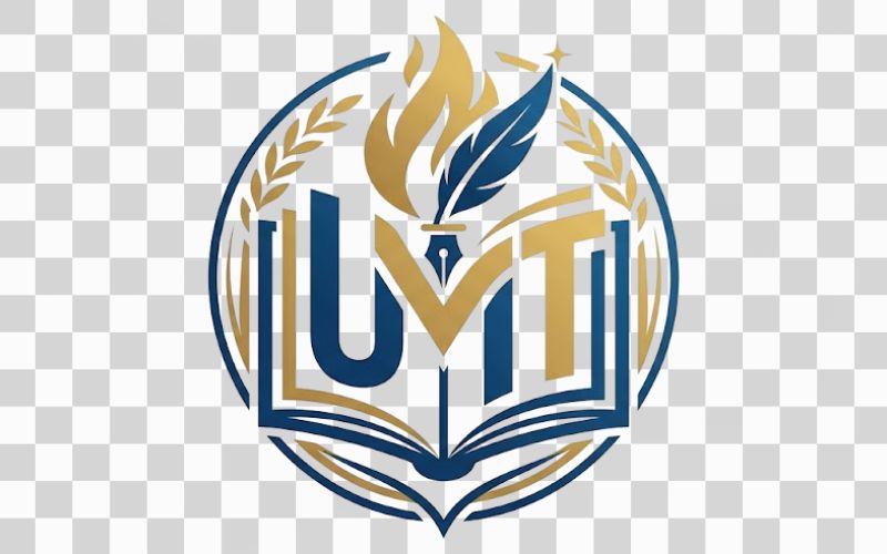 Logo UMT kết hợp biểu tượng giáo dục và tri thức