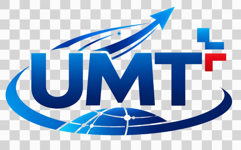 Logo UMT kết hợp biểu tượng tương lai và khát vọng phát triển