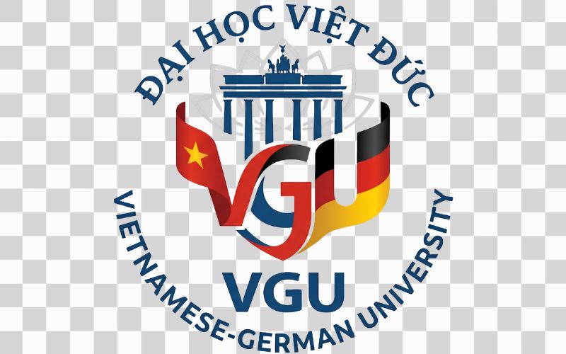Logo VGU kết hợp biểu tượng Việt Nam và Đức