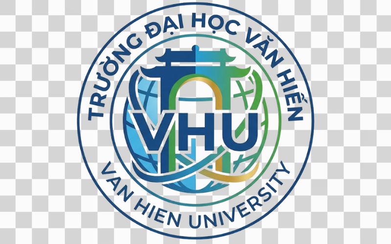 Logo VHU kết hợp biểu tượng hội nhập và kết nối quốc tế