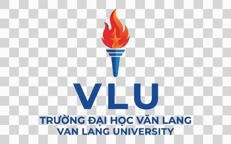 Logo VLU kết hợp biểu tượng ngọn đuốc tri thức