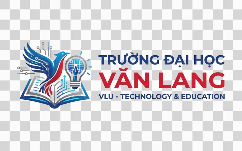 Logo VLU kết hợp hình ảnh công nghệ và giáo dục