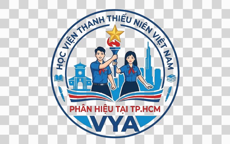 Logo VYA kết hợp hình ảnh sinh viên
