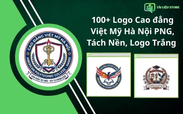 100+ Logo Cao đẳng Việt Mỹ Hà Nội PNG, Tách Nền, Logo Trắng