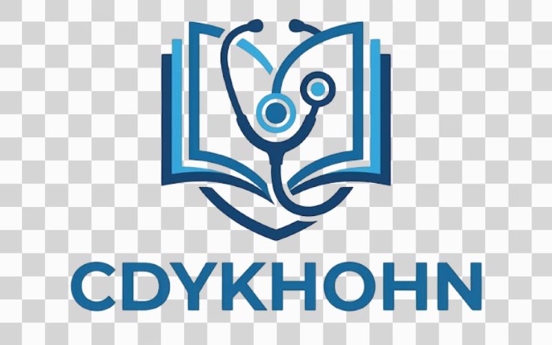 Logo CDYKHOHN kết hợp ống nghe và trang sách