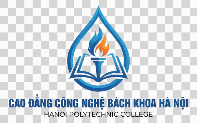 Logo Cao đẳng Công nghệ Bách khoa Hà Nội kết hợp giọt nước và tinh thần học tập