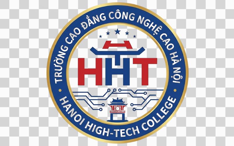 Logo Cao đẳng Công nghệ cao Hà Nội kết hợp vòng tròn