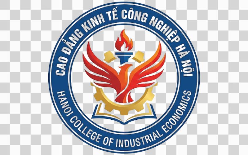 Logo Cao đẳng Kinh tế Công nghiệp Hà Nội kết hợp cánh chim