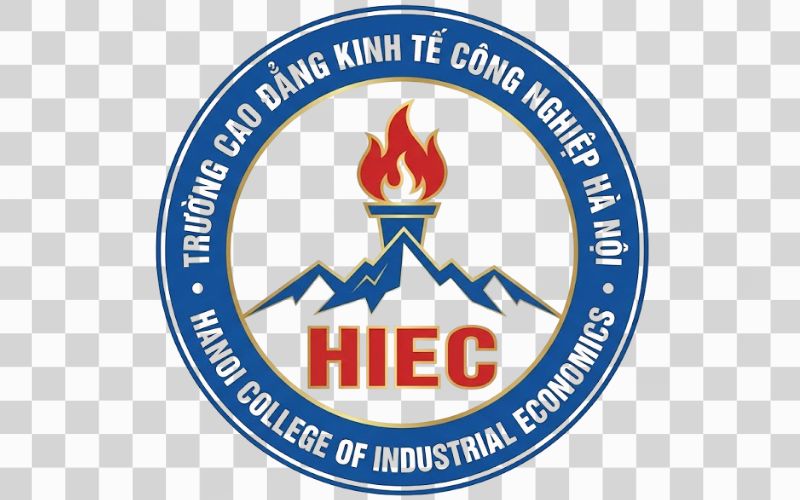 Logo Cao đẳng Kinh tế Công nghiệp Hà Nội kết hợp núi non